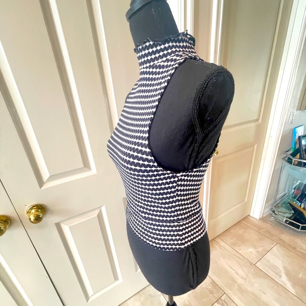 Free People Halter top with little ruffle around neck. NWOT. Gwen Stefani look.